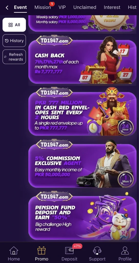TD1947 Events